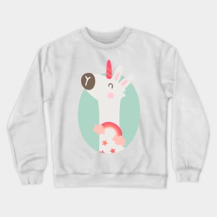 Llama unicorn Crewneck Sweatshirt